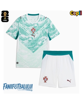Portugalia Echipament de Fotbal Replică Mondial 2026 Copii Deplasare (+ Șorturi)
